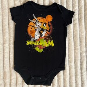 Space Jam Onesie Tune Squad Bugs Bunny & Daffy Duck Size Medium 6-12 Months